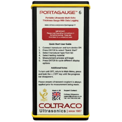 Portagauge® 6 - Multiple Echo Ultrasonic Thickness Gauge - Afbeelding 5