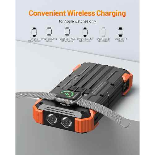 Solar Powerbank 30000mAh | draadloos opladen - robuust design - ingebouwde zonnecel - meerder USB-poorten – Bild 5