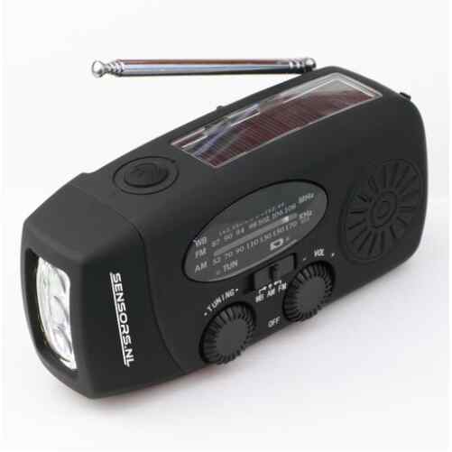 Noodradio NOAA/AM/FM en opwindbaar | Zwart - Image 2
