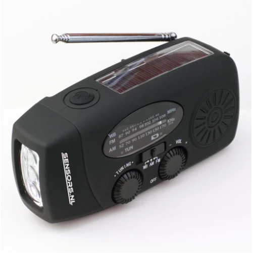 Noodradio NOAA/AM/FM en opwindbaar | Zwart - Εικόνα 2