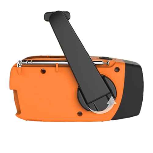 Noodradio NOAA/AM/FM en opwindbaar | Oranje - Afbeelding 5