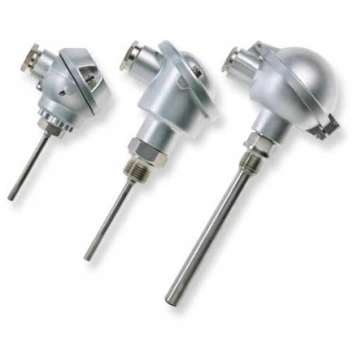 PT100 a 3 fili con custodia DIN-B incl. tubo di immersione separato in acciaio inox TL516